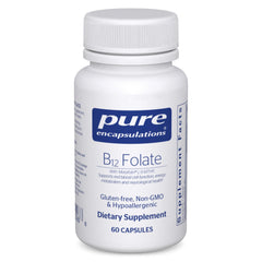 Pure Encapsulations frasco frontal que muestra fórmula limpia y confiable