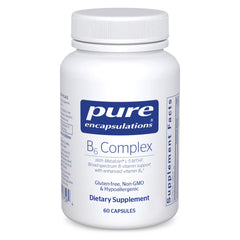 Pure Encapsulations frasco frontal mostrando etiquetado claro y confianza