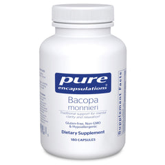 Pure Encapsulations envase frontal mostrando 180 cápsulas y marca para confianza