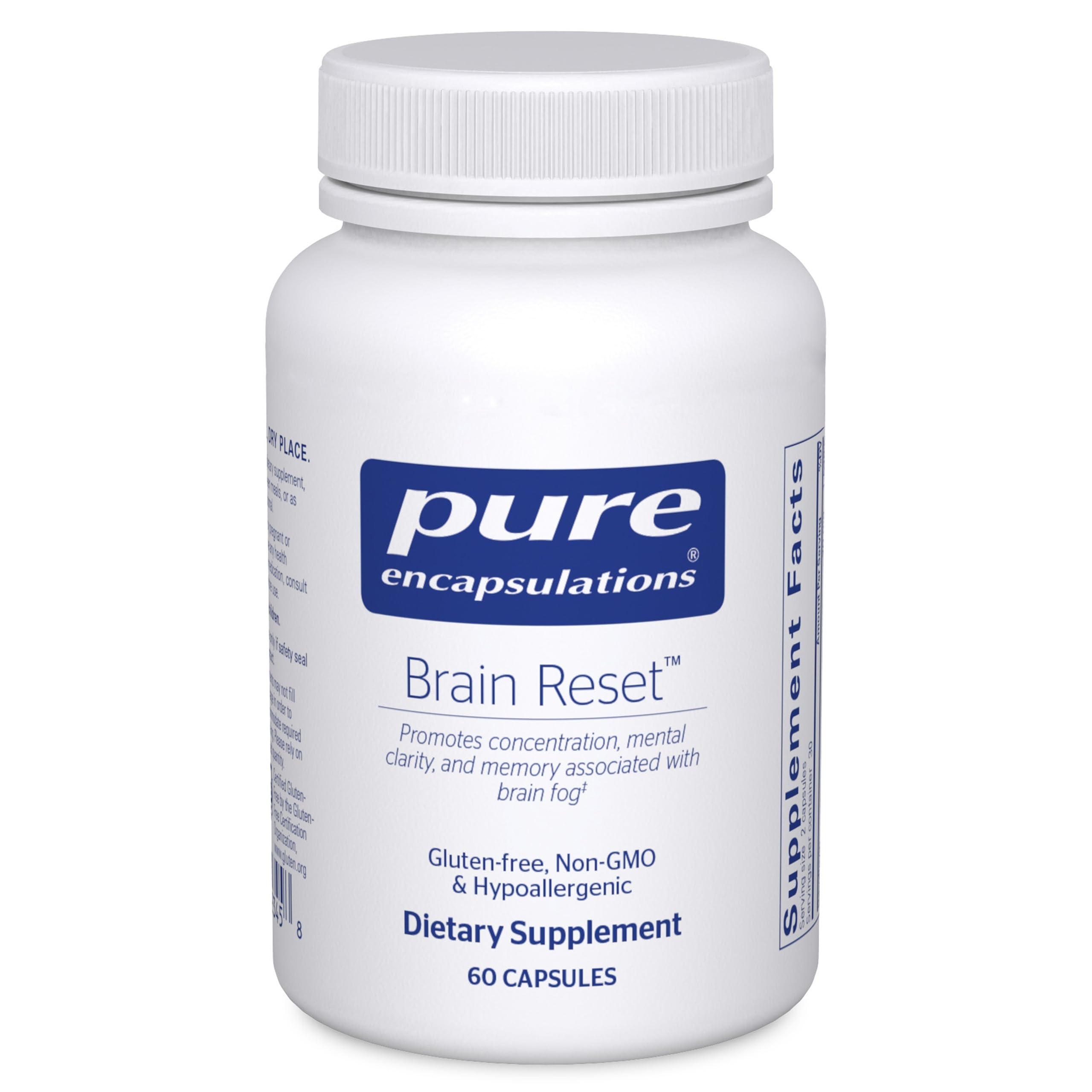 Pure Encapsulations envase frontal mostrando presentación y beneficios