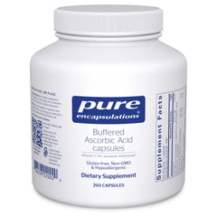 Pure Encapsulations envase frontal mostrando 250 cápsulas y beneficios