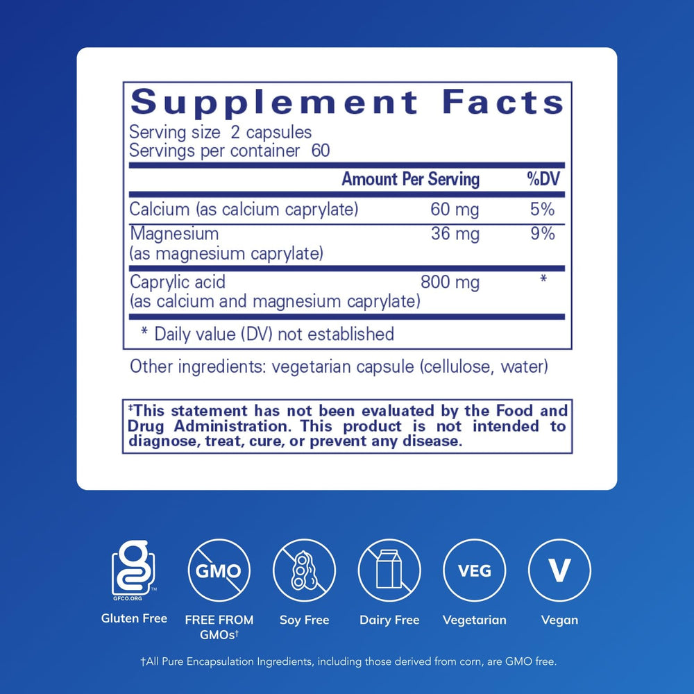 Pure Encapsulations cápsula en mano para dosificación fácil y práctica