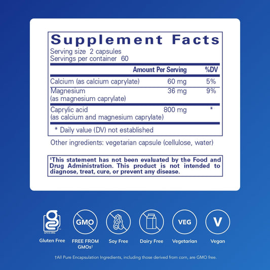 Pure Encapsulations cápsula en mano para dosificación fácil y práctica