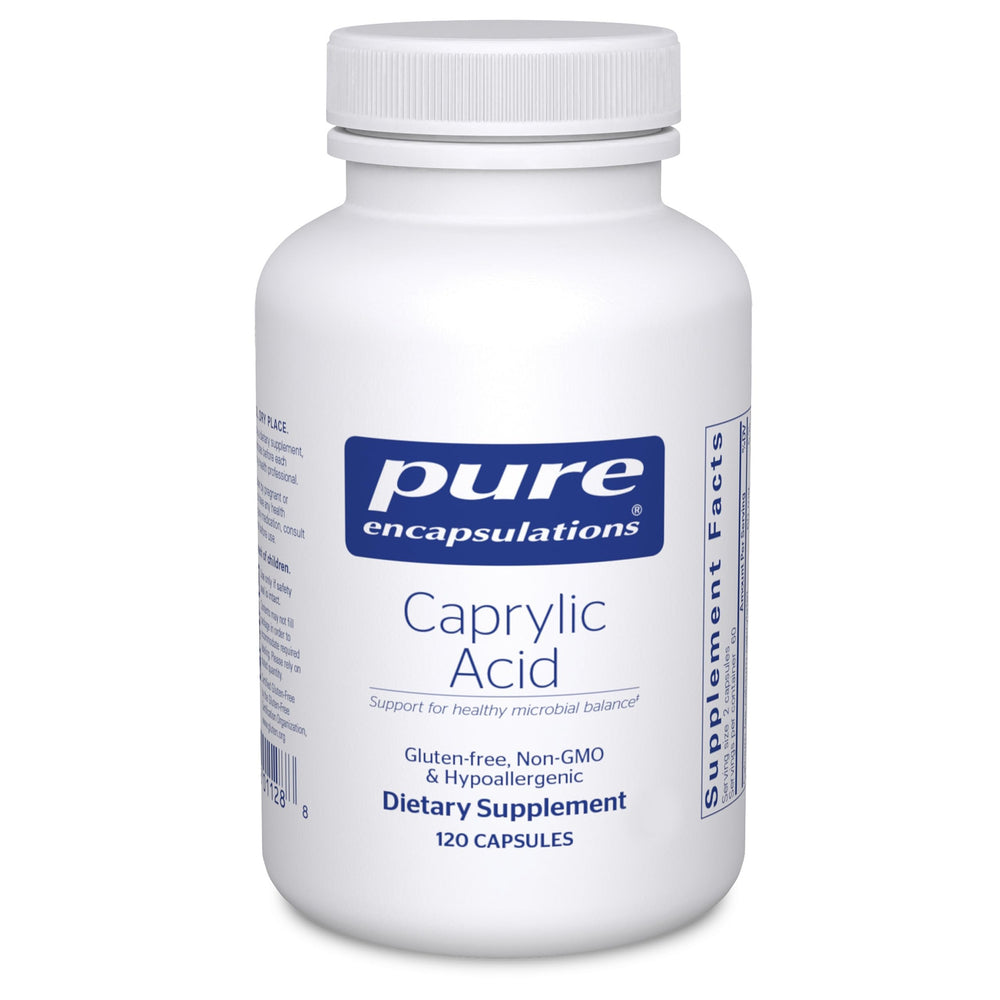 Pure Encapsulations frente del empaque mostrando 120 cápsulas y pureza