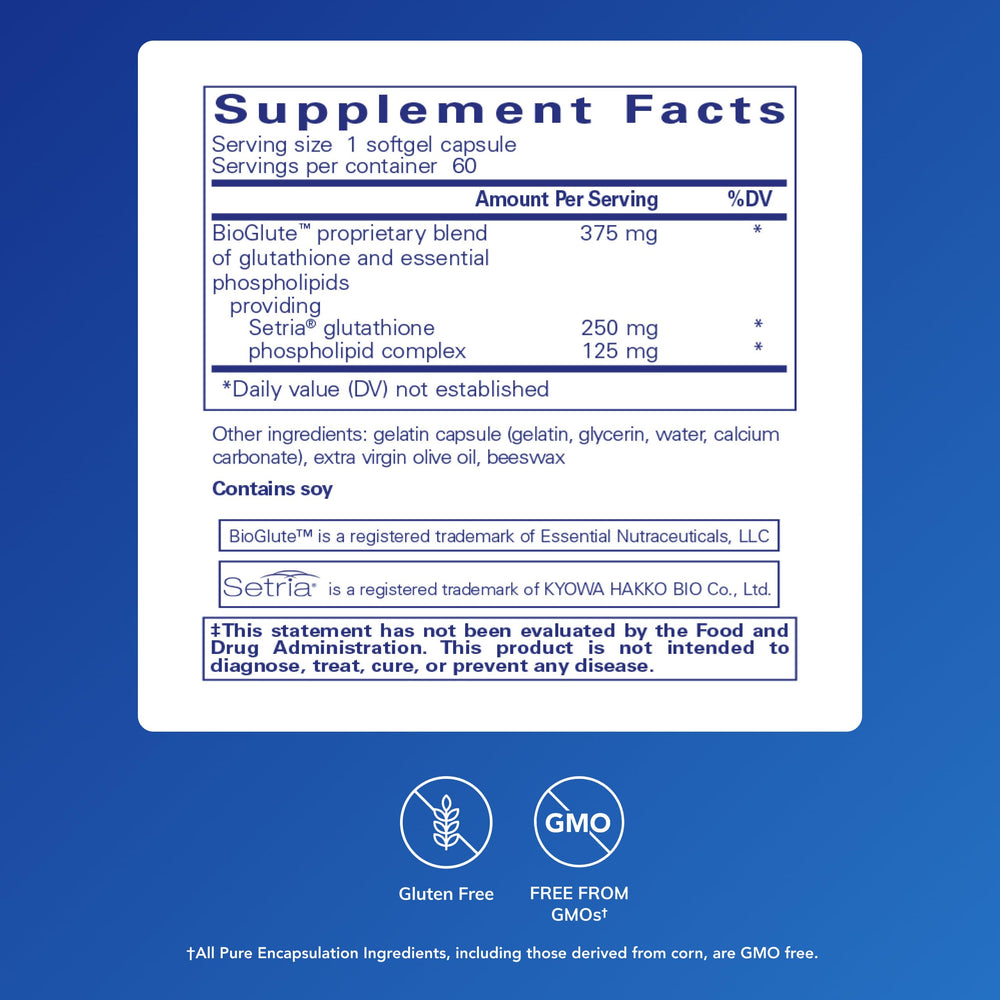Pure Encapsulations primer plano de cápsula blanda que destaca su absorción