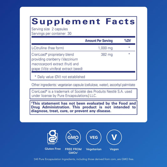 Pure Encapsulations cápsula en primer plano para apreciar textura y tamaño