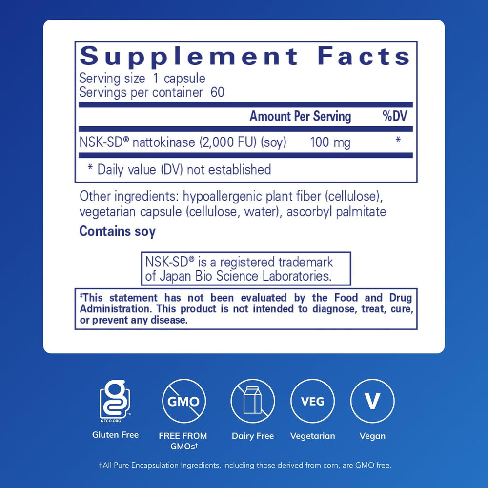 Pure Encapsulations cápsula en mano destacando tamaño fácil de tragar y comodidad