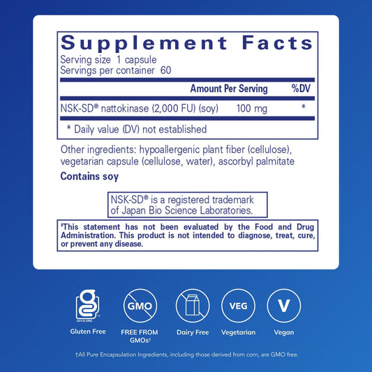 Pure Encapsulations cápsula en mano destacando tamaño fácil de tragar y comodidad