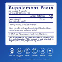 Pure Encapsulations close-up de cápsulas veganas que facilita la ingestión diaria