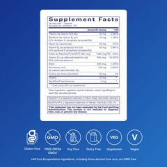 Pure Encapsulations cápsulas en primer plano con aspecto uniforme y confianza