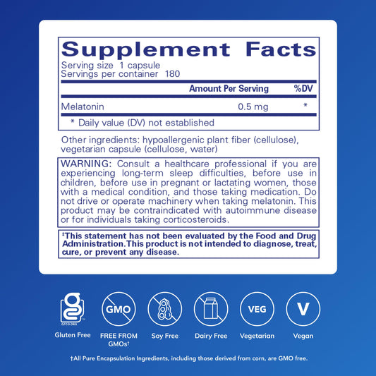 Pure Encapsulations cápsulas detalle textura que sugiere formulación pura y segura