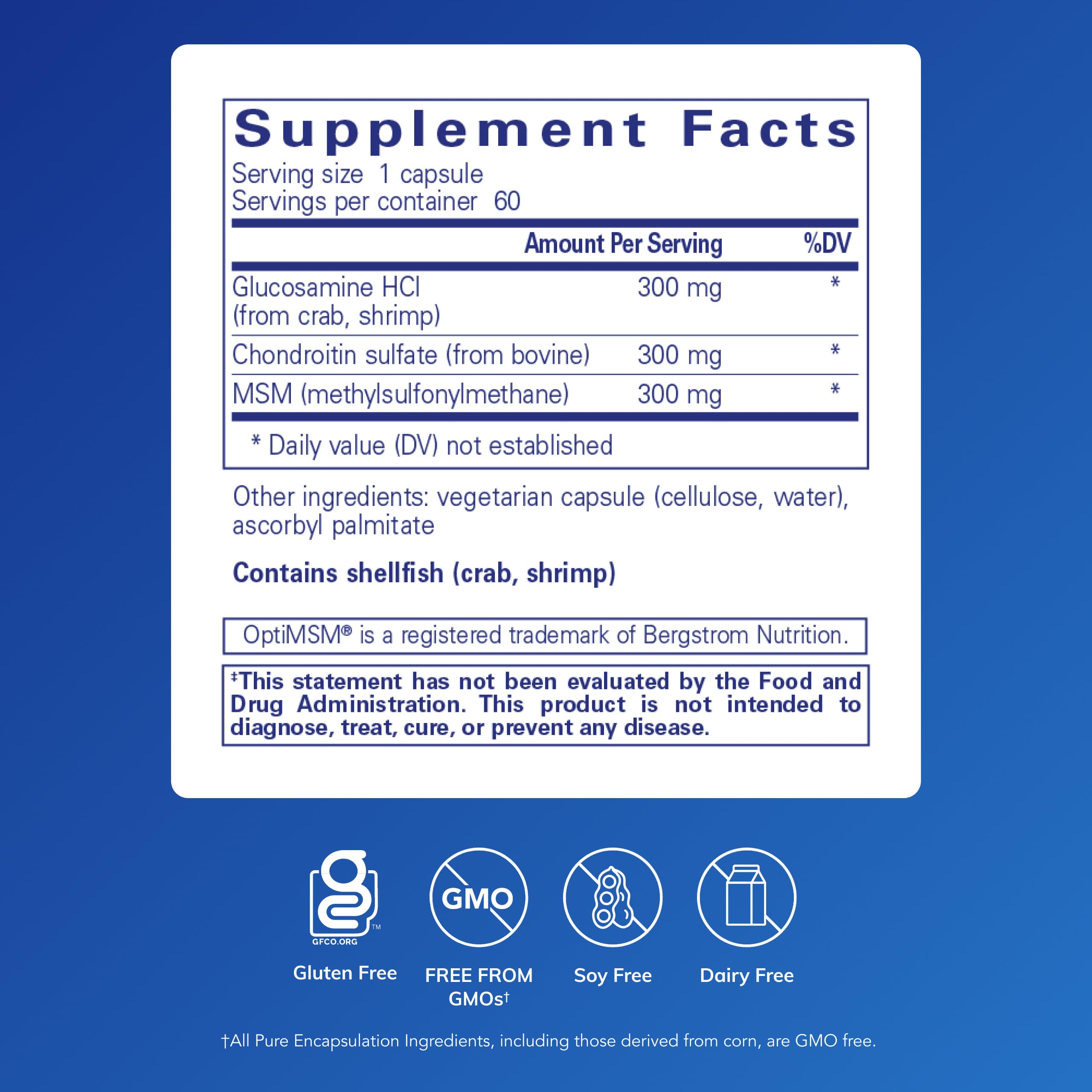Pure Encapsulations cápsulas sostenidas en mano para toma fácil y dosificación clara