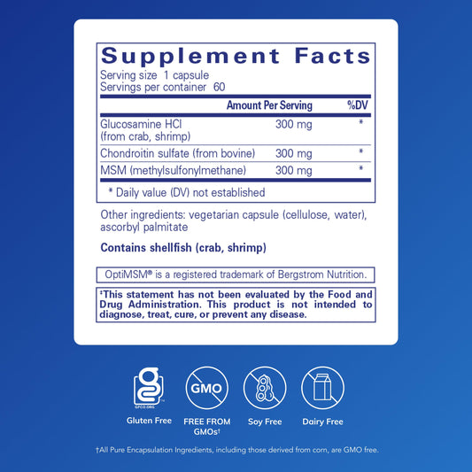 Pure Encapsulations cápsulas sostenidas en mano para toma fácil y dosificación clara