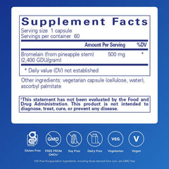 Pure Encapsulations cápsulas en la mano para visualizar dosificación práctica