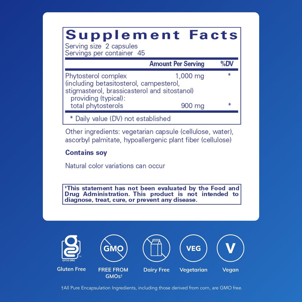Pure Encapsulations cápsulas en mano para fácil dosificación y conveniencia