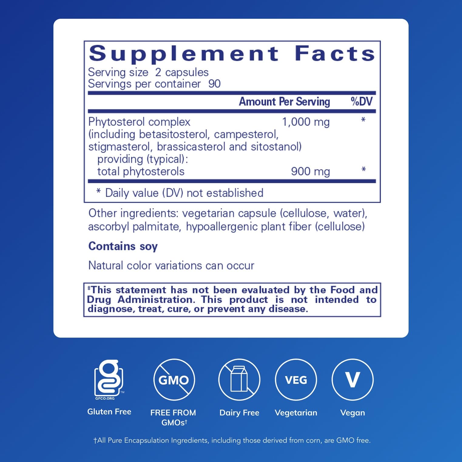 Pure Encapsulations cápsula en mano que facilita la toma diaria