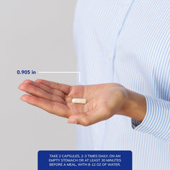 Pure Encapsulations etiqueta nutricional ampliada para ver porcentajes