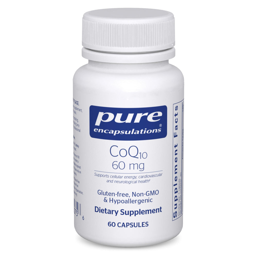 Pure Encapsulations frasco frontal mostrando etiqueta clara y beneficios