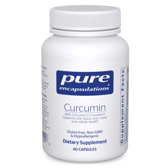 Pure Encapsulations bote frontal mostrando 60 cápsulas y beneficios limpios