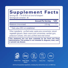 Pure Encapsulations primer plano de etiqueta con ingredientes claros