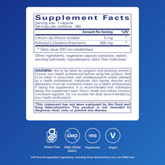 Pure Encapsulations detalle de etiqueta con información de dosificación clara