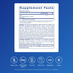 Etiqueta de Pure Encapsulations DHEA resaltando ingredientes y pureza