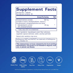 Pure Encapsulations cápsulas alineadas, mostrando dosis y comodidad de uso