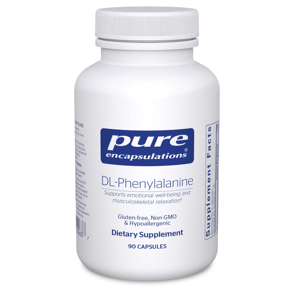 Pure Encapsulations frasco frontal mostrando etiqueta y beneficios