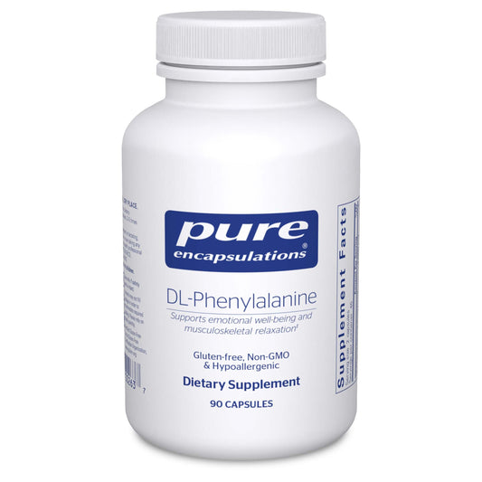 Pure Encapsulations frasco frontal mostrando etiqueta y beneficios