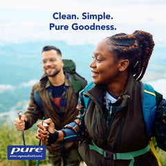 Pure Encapsulations empaque con información de calidad y pruebas