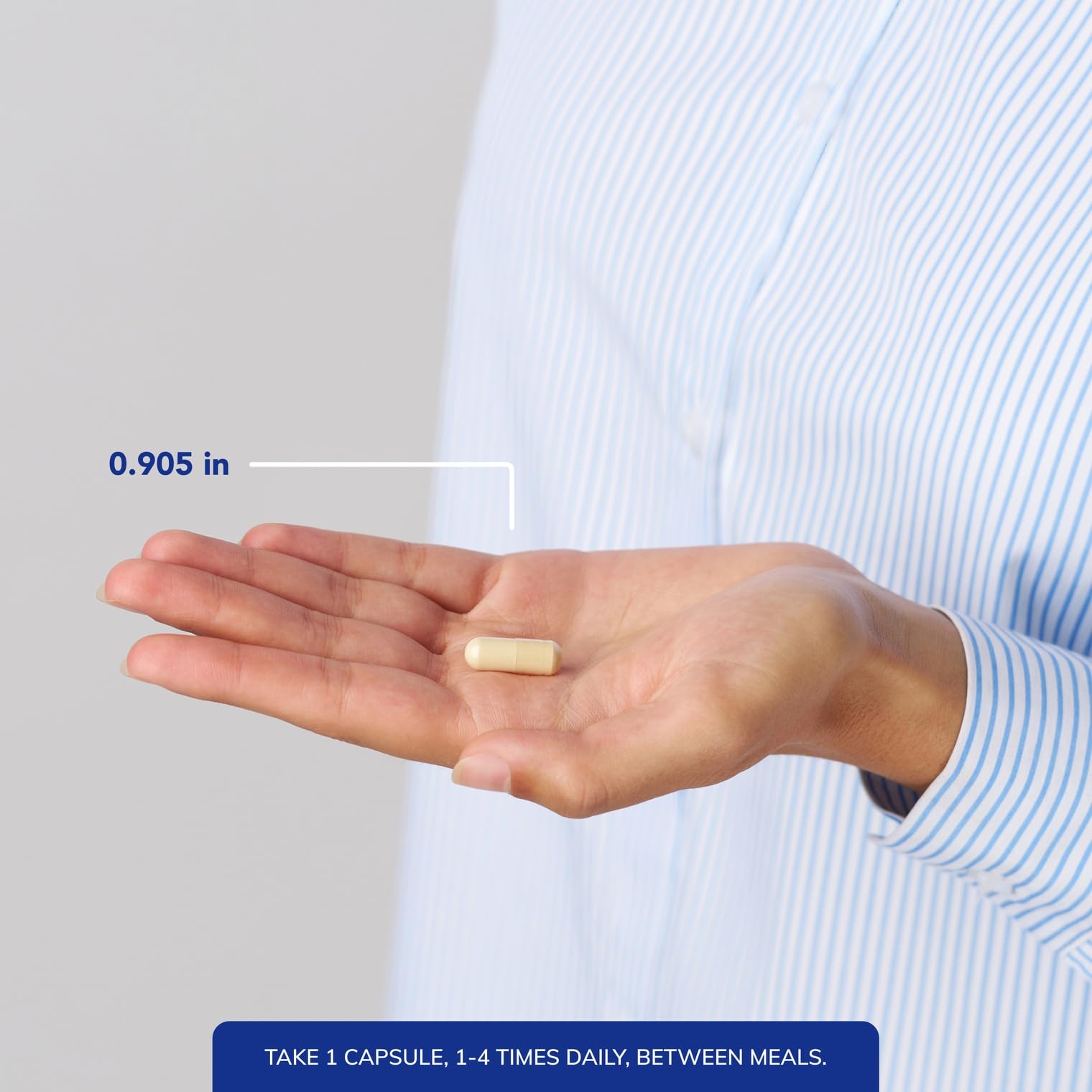 Pure Encapsulations envase abierto con 120 cápsulas para visual de cantidad y tamaño