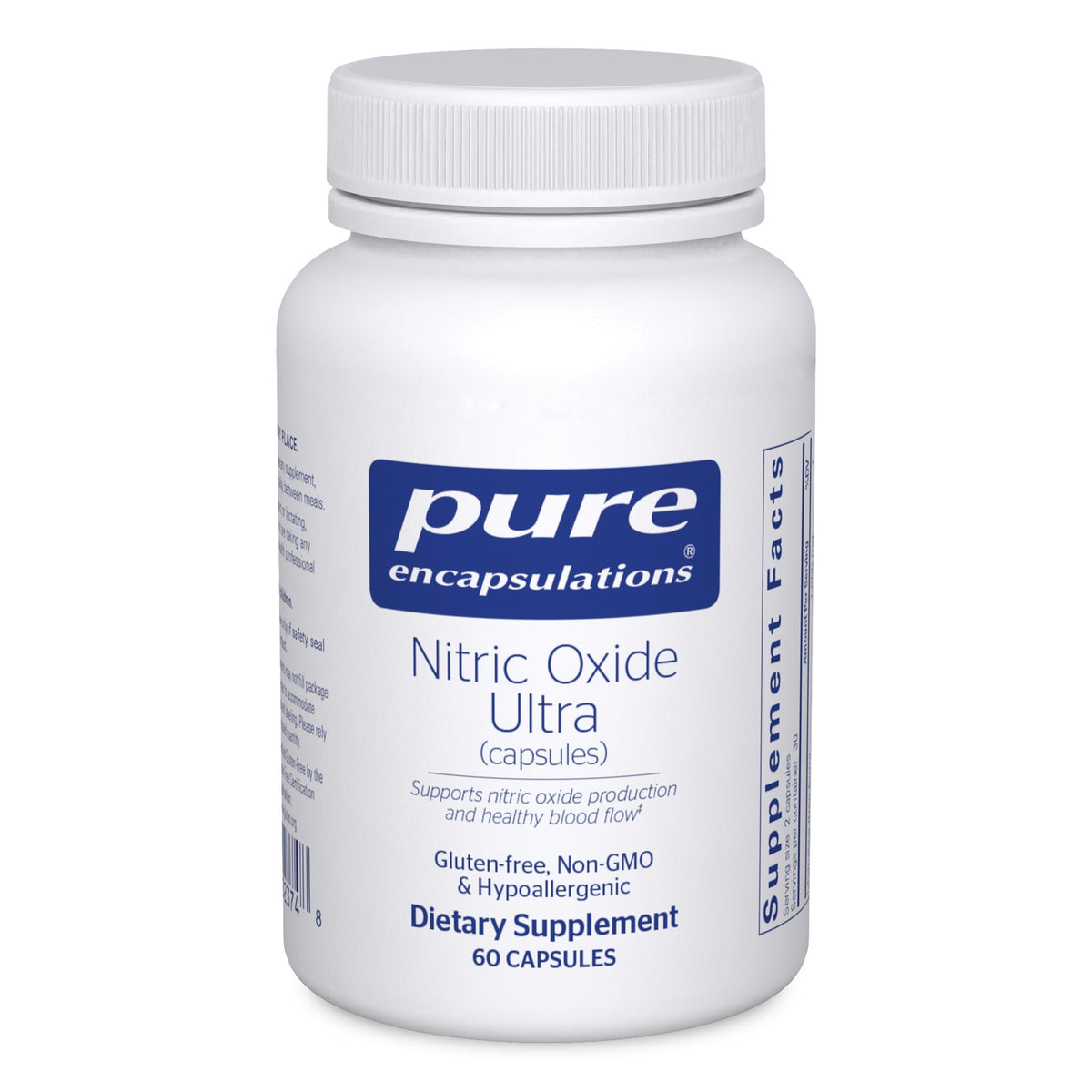 Pure Encapsulations envase frontal mostrando etiqueta clara y pureza