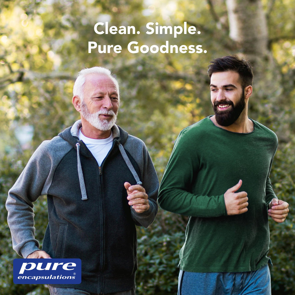 Pure Encapsulations estilo de vida activo ilustrando apoyo a energía y resistencia