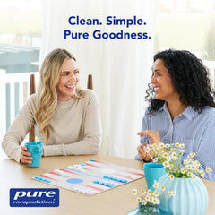Pure Encapsulations frasco en cocina ilustrando integración en estilo de vida