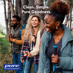 Pure Encapsulations frasco en una mesa de bienestar como entorno cotidiano
