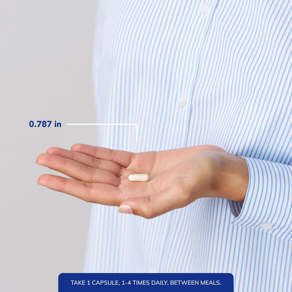 Pure Encapsulations etiqueta detallada con información de pureza y dosis