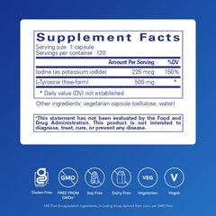 Pure Encapsulations etiqueta detalle con ingredientes y pureza clara