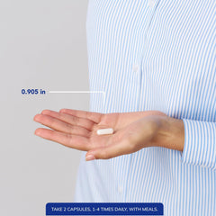 Pure Encapsulations etiqueta de ingredientes y garantías de pureza visibles