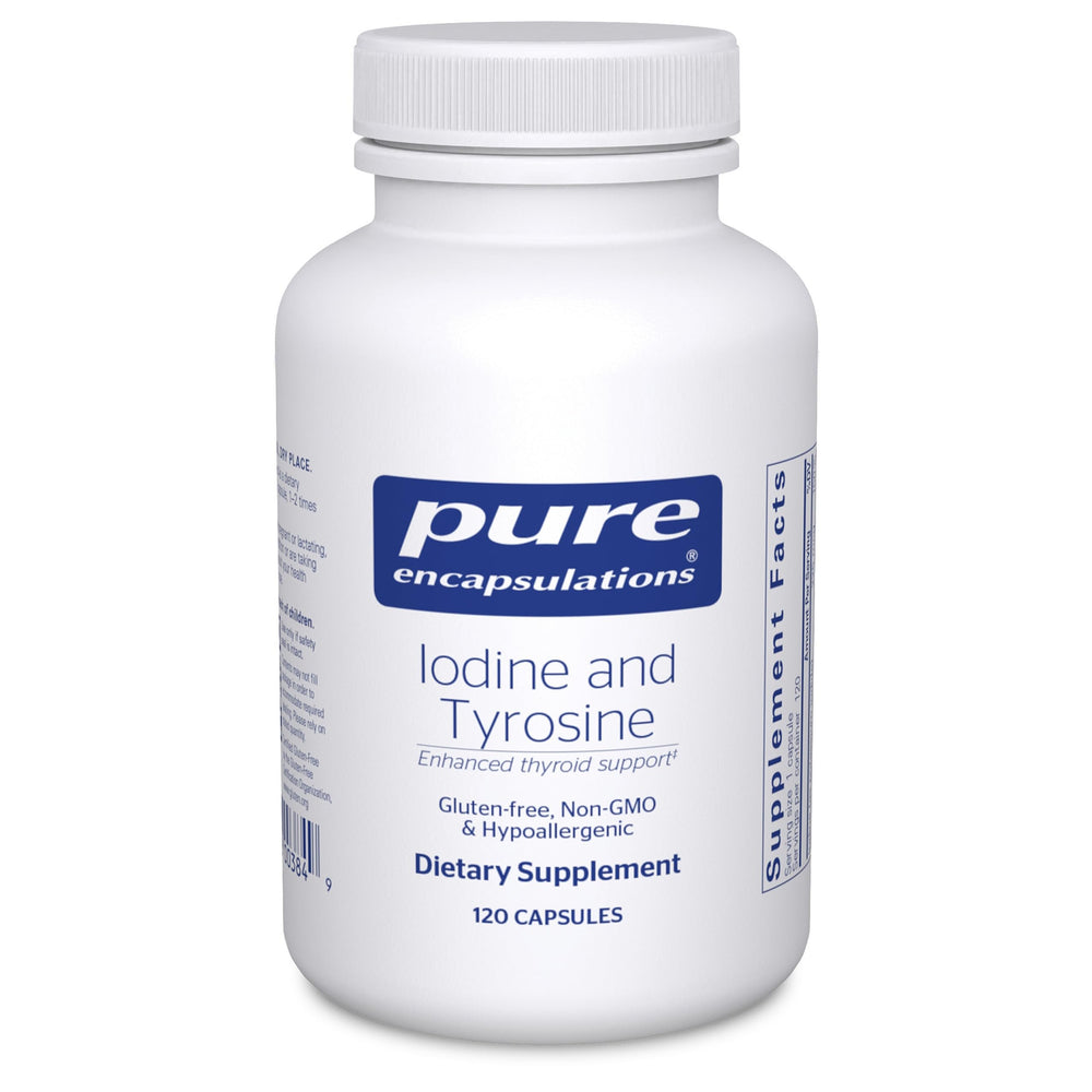 Pure Encapsulations frasco delante mostrando etiqueta y beneficios