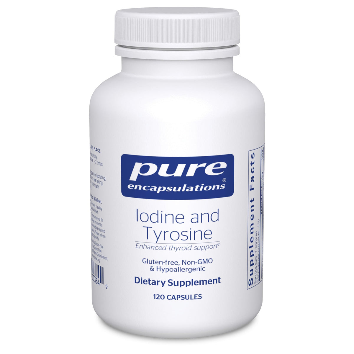 Pure Encapsulations frasco delante mostrando etiqueta y beneficios