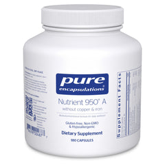 Pure Encapsulations frasco delantero, diseño claro y beneficios visibles