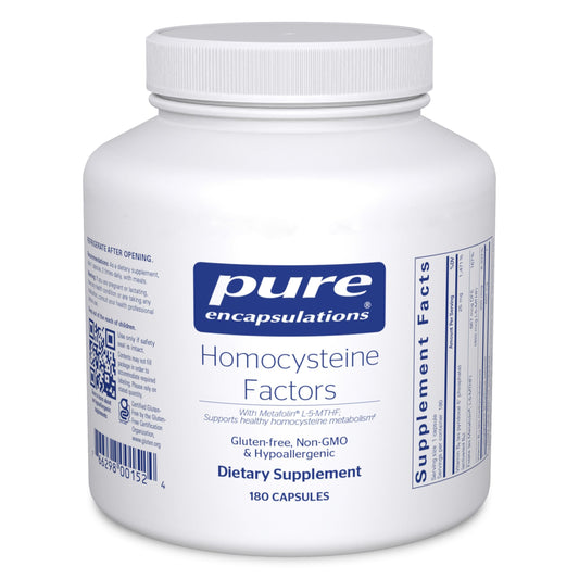 Pure Encapsulations frasco frontal mostrando nombre y propuesta clara
