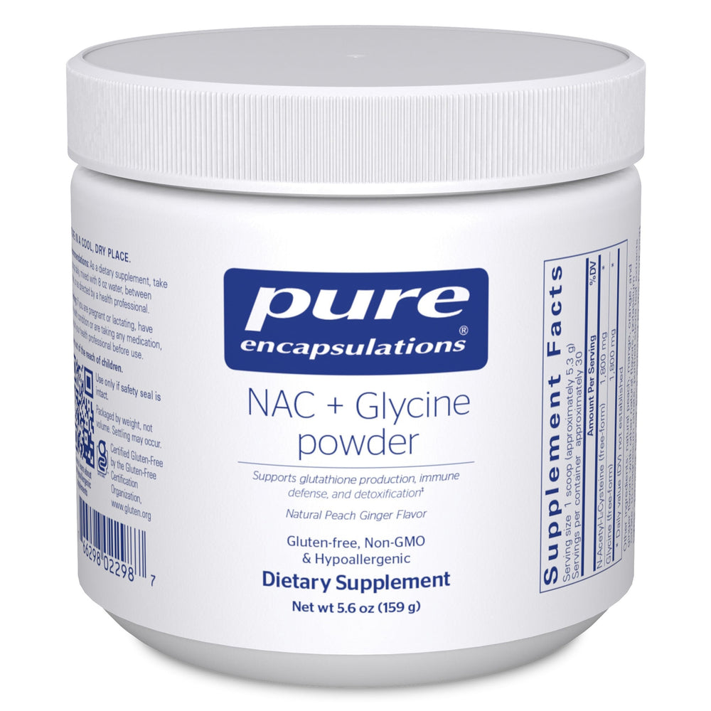 Pure Encapsulations frasco frontal mostrando envase y marca, claridad y confianza