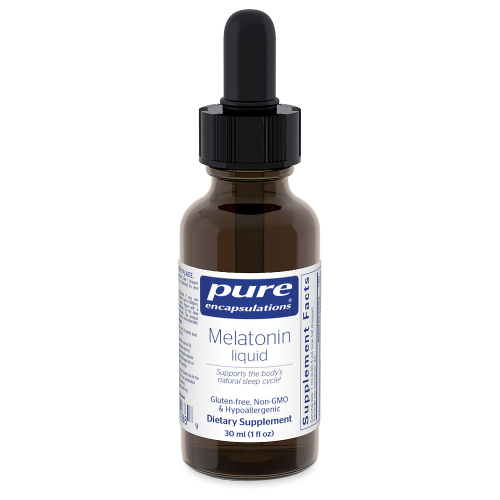 Pure Encapsulations frasco frontal mostrando etiqueta y pureza