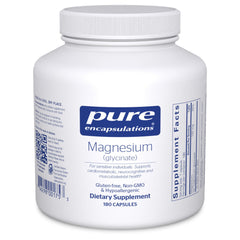 Pure Encapsulations frasco frontal mostrando diseño limpio y confianza