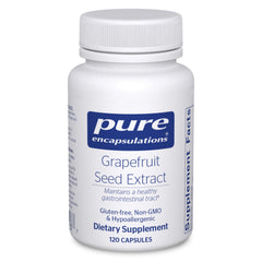 Pure Encapsulations frasco frontal mostrando 120 cápsulas y marca