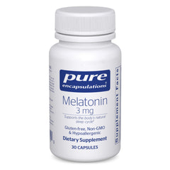 Pure Encapsulations frente del empaque mostrando la dosis y el beneficio