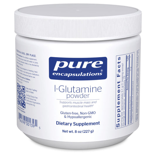 Pure Encapsulations frente del empaque mostrando 8 onzas y etiqueta clara