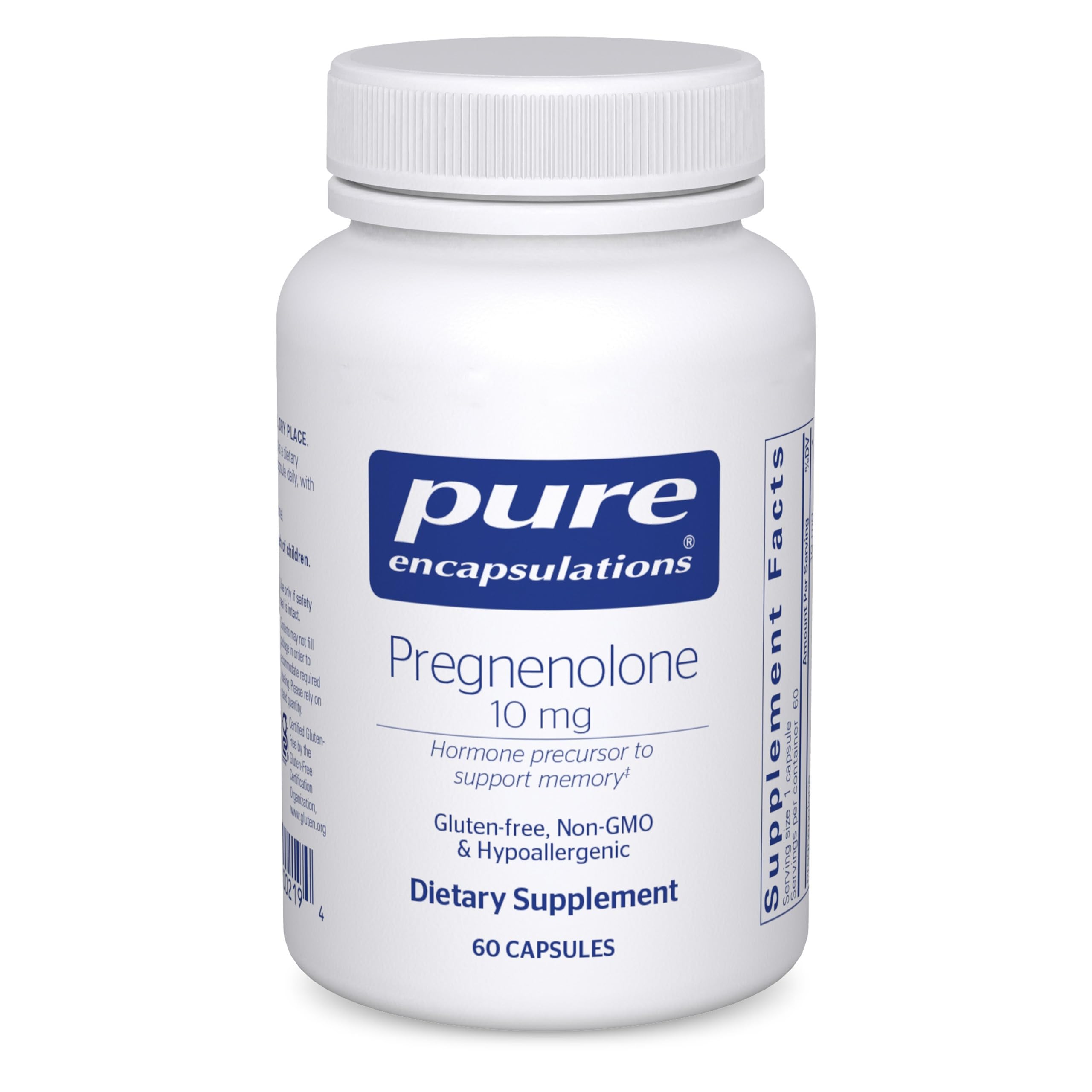 Pure Encapsulations frente del empaque muestra confianza y calidad