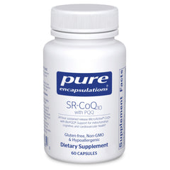Pure Encapsulations envase frontal mostrando marca y apoyo cardiovascular